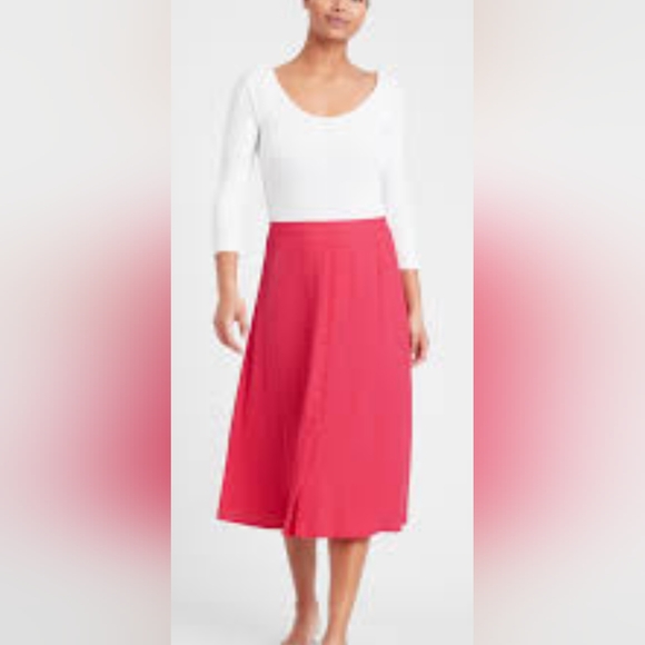 Banana Republic Button Front Midi Skirt - Picture 6 of 6